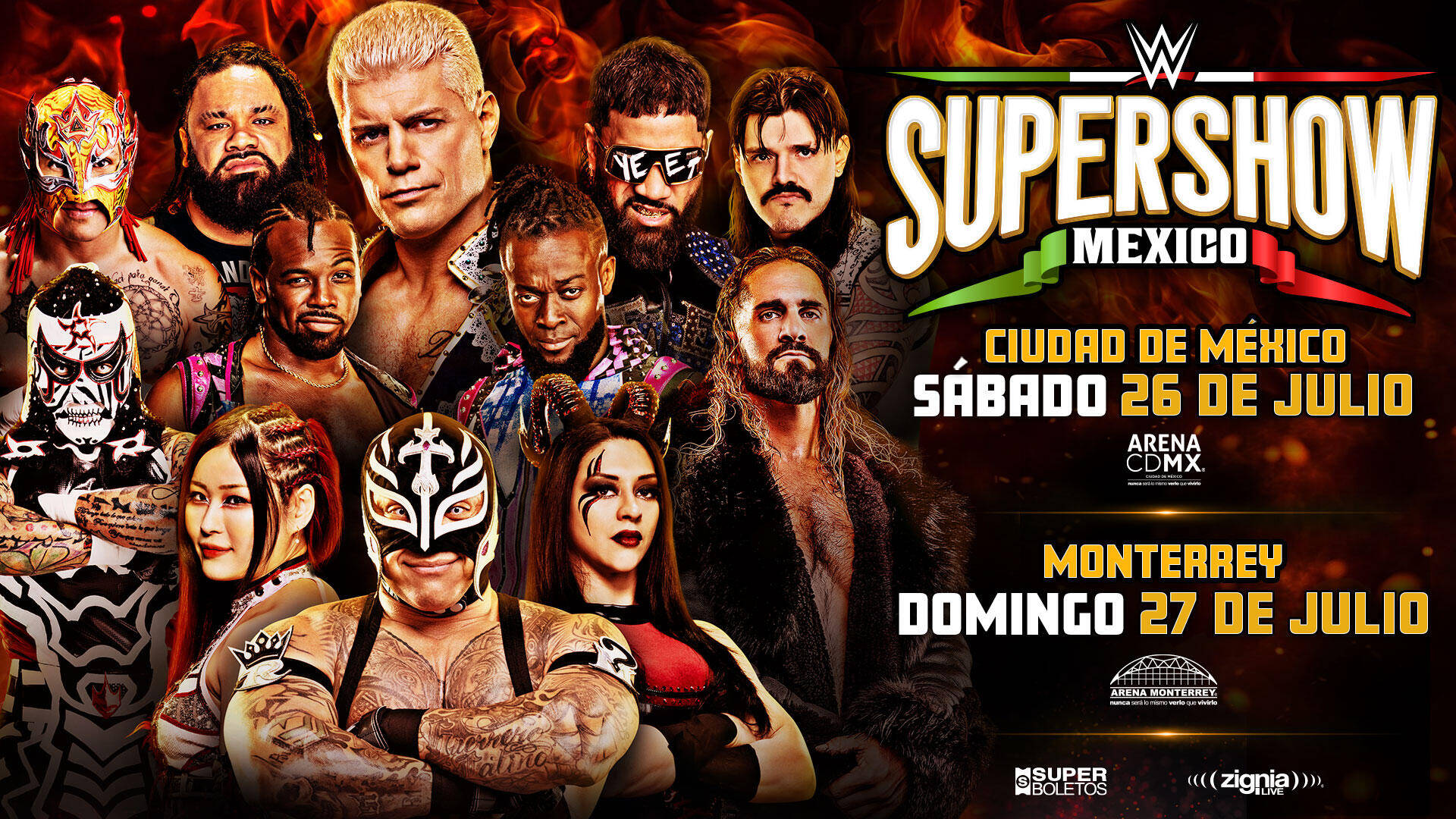 Código de Preventa FAN para WWE SuperShow México 2025