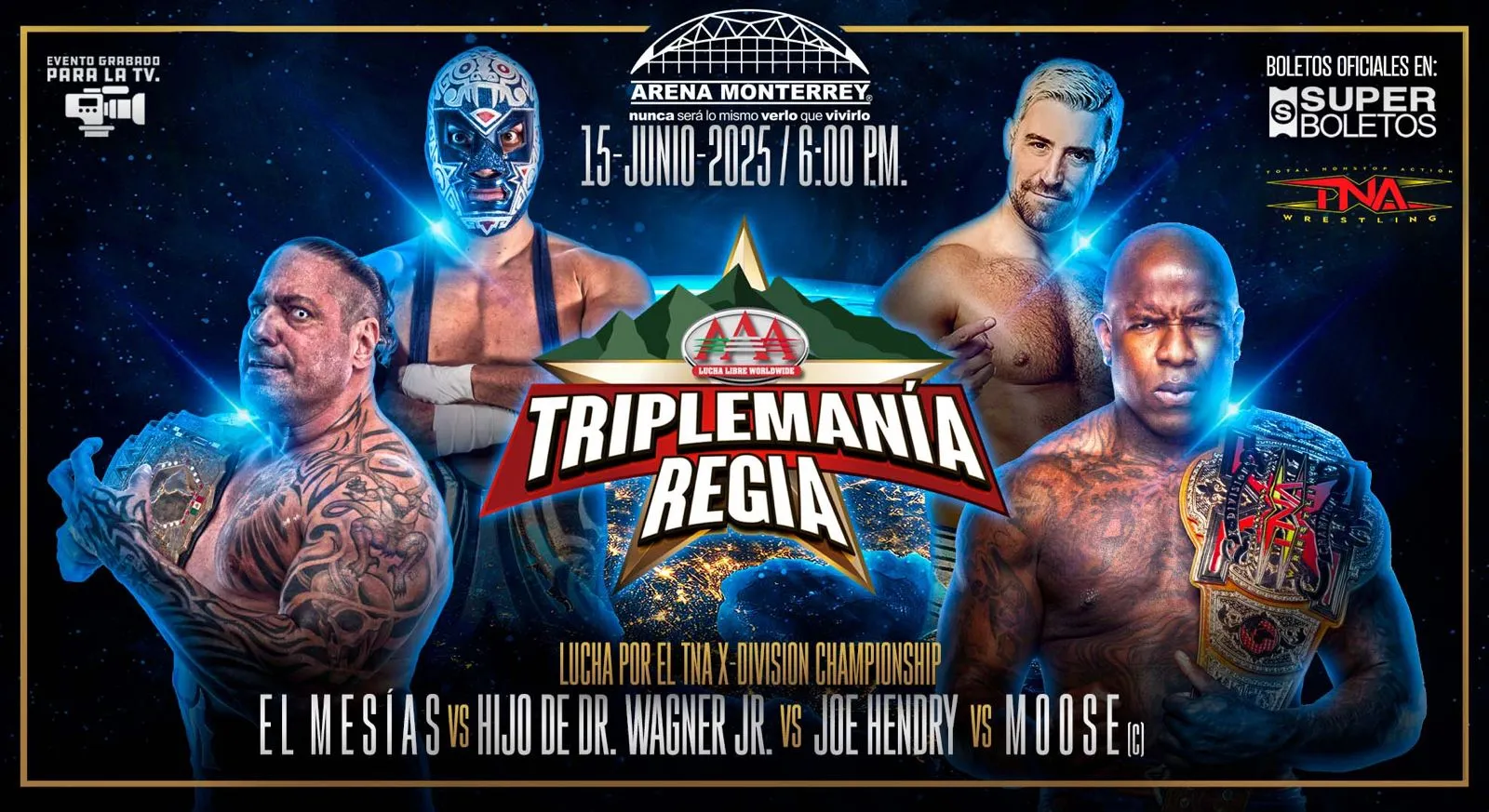 El Campeonato de la X Division de TNA estará en juego en Triplemanía Regia